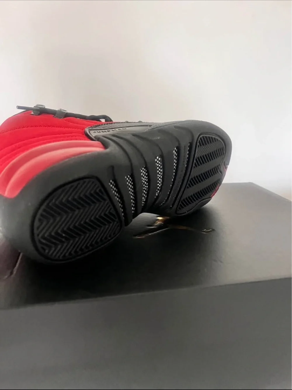 Jordan Kids' Red and Black High-Top Sneakers